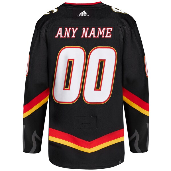 Calgary Flames adidas  Alternate  Primegreen Authentic Custom Jersey - Black