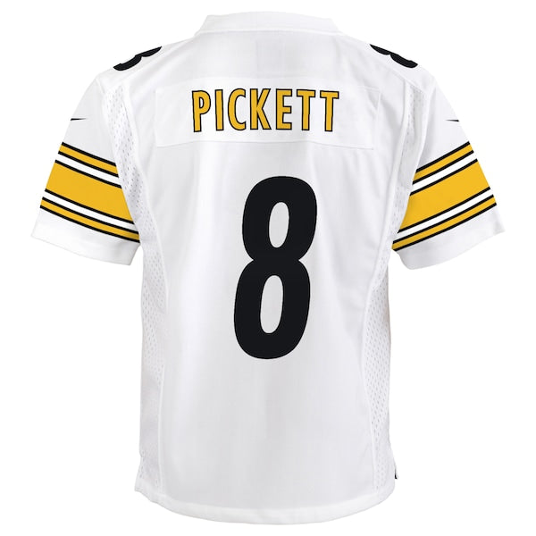 Kenny Pickett Pittsburgh Steelers Nike Youth Game Jersey - White/Black