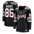 Jack Hughes New Jersey Devils  Women's Alternate Premier Breakaway Player Jersey - Black