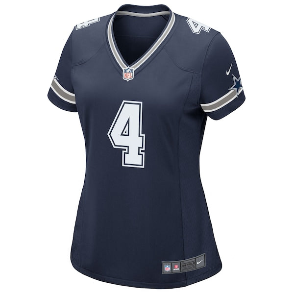 Dak Prescott Dallas Cowboys Nike Women's Game Team Jersey - Navy/White