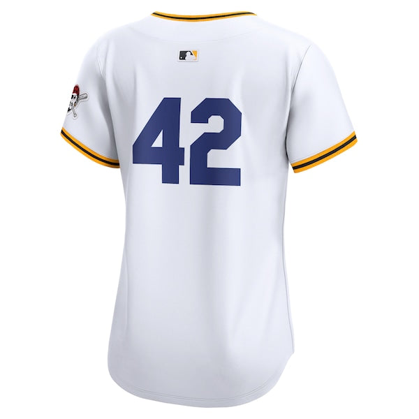Pittsburgh Pirates Nike Women's 2024 Jackie Robinson Day Home Limited Jersey – White