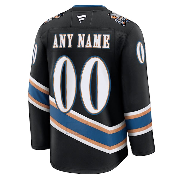 Washington Capitals  Alternate 50th Anniversary Premium Custom Jersey - Black/Red/White