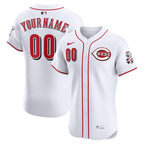 Cincinnati Reds Nike Home Elite Custom Jersey - White