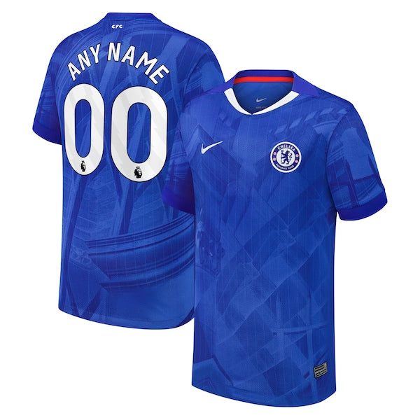 Chelsea Nike Youth 2025/26 Home Replica Custom Jersey - Blue