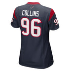 Maliek Collins Houston Texans Nike Women's Game Player Jersey - Navy