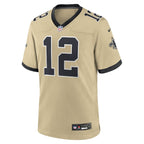 Chris Olave New Orleans Saints Nike Youth Gameday Golds Alternate Game Player Jersey - Gold/White