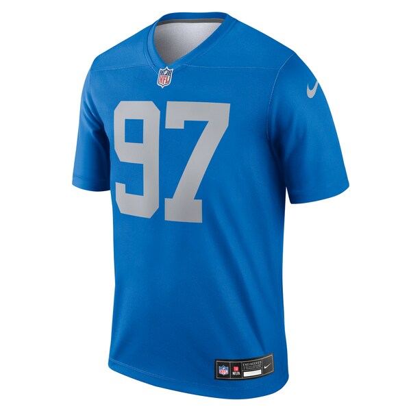 Aidan Hutchinson Detroit Lions Nike Alternate Legend Player Performance Top - Blue
