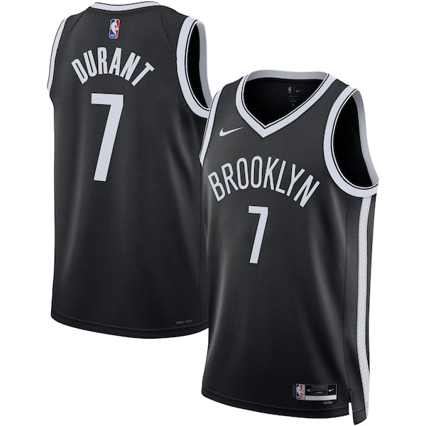 Kevin Durant Brooklyn Nets Nike Unisex Swingman Jersey - Icon Edition - Black/White