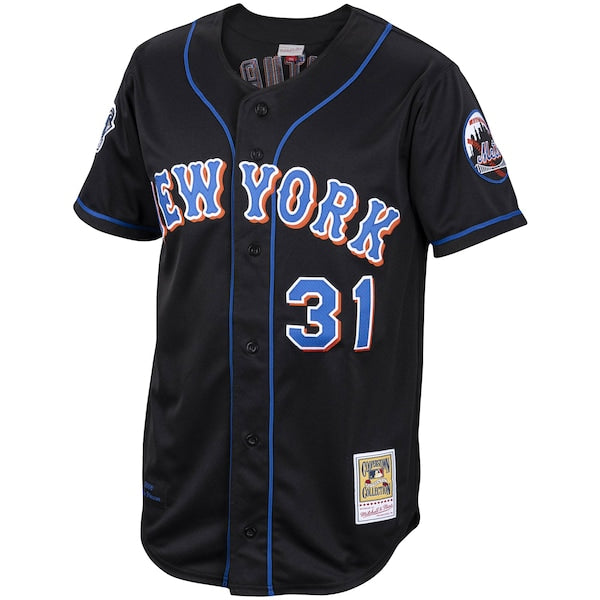 Mike Piazza New York Mets Alternate 2000 Cooperstown Collection Authentic Jersey - Black