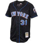 Mike Piazza New York Mets Alternate 2000 Cooperstown Collection Authentic Jersey - Black
