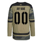 Winnipeg Jets adidas Logo Military Appreciation Team Authentic Custom Practice Jersey - Camo