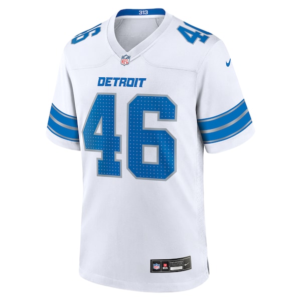 Jack Campbell Detroit Lions Nike White Game Jersey -  White/Blue/Black