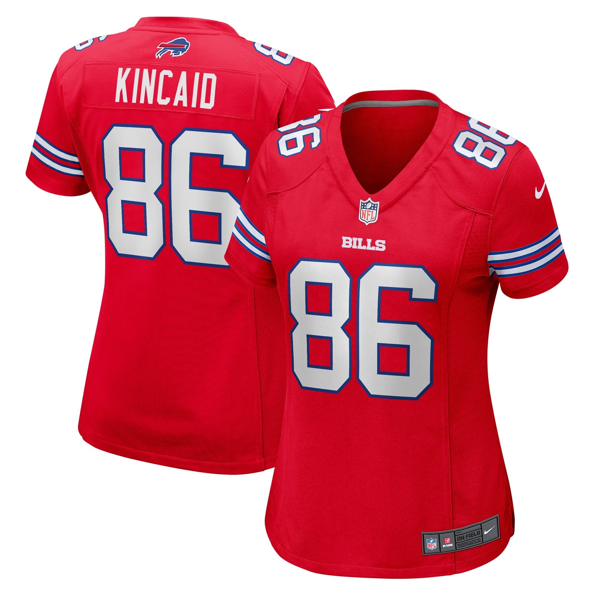 Dalton Kincaid Buffalo Bills Nike Women's Home Game Jersey - Royal/Red