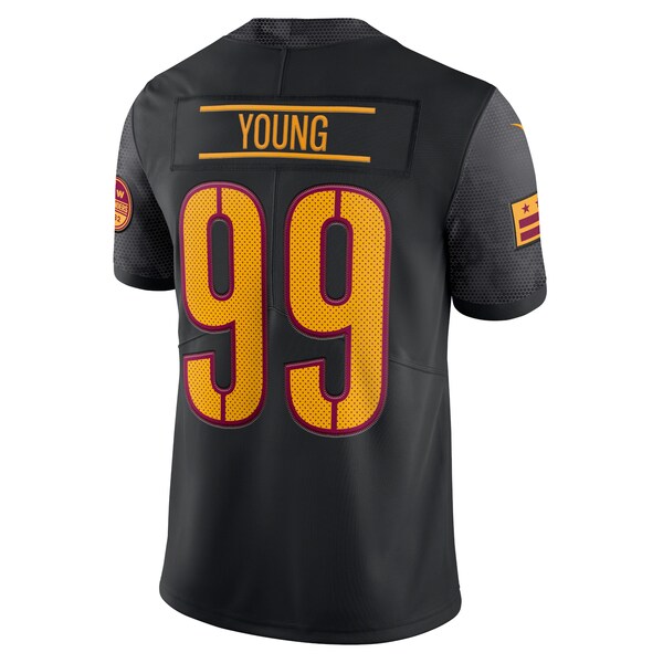 Chase Young Washington Commanders Nike Alternate Vapor Limited Jersey - Black/Burgundy/White