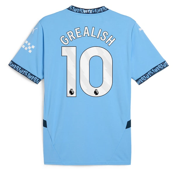 Jack Grealish Manchester City Puma 2024/25 Home Replica Player Jersey - Light Blue