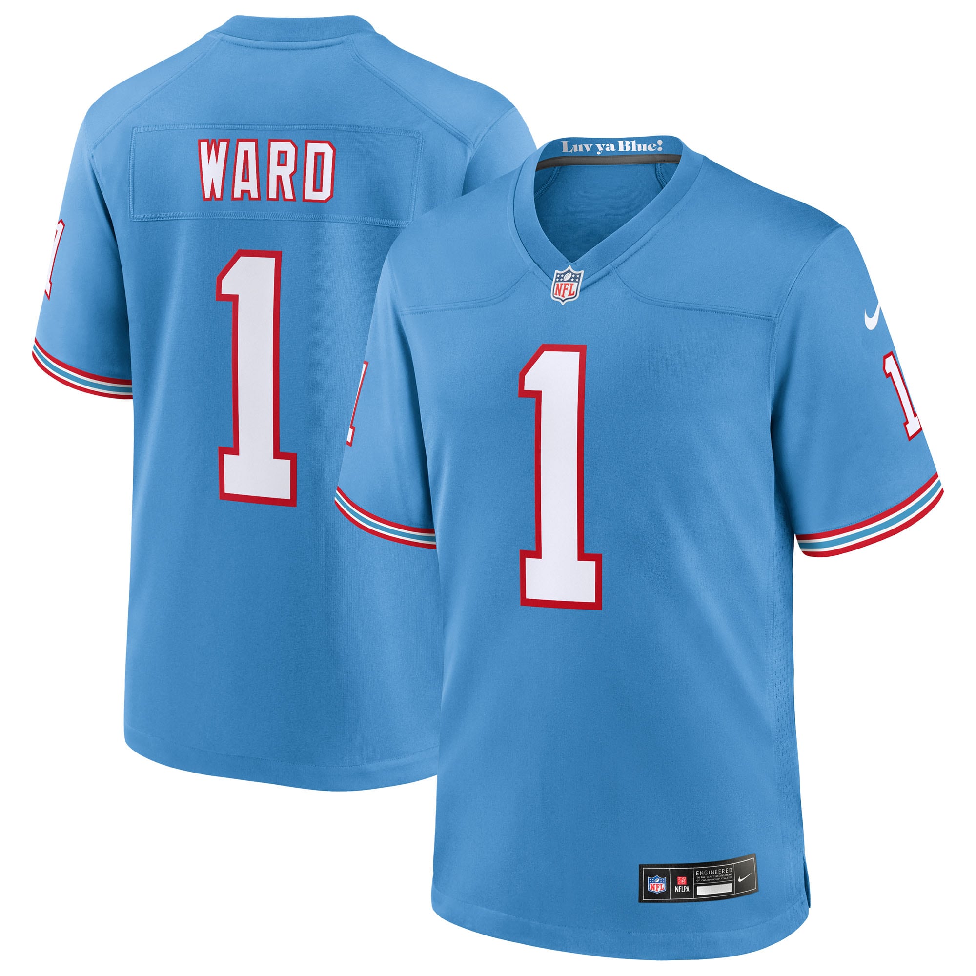 Cameron Ward Tennessee Titans Nike 2025 NFL Draft First Round Pick  Alternate Game Jersey - Navy/White/Light Blue