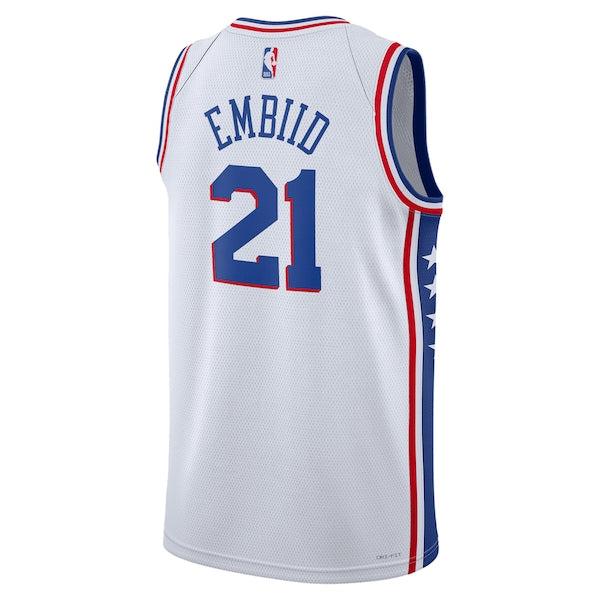Joel Embiid Philadelphia 76ers Nike Unisex Swingman Jersey - Association Edition - White/Royal