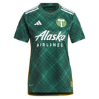 Portland Timbers adidas Women's 2024 Portland Plaid Kit Replica Custom Jersey - Green