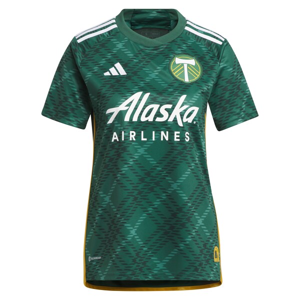 Eryk Williamson Portland Timbers adidas Women's 2024 Portland Plaid Kit Replica Jersey - Green