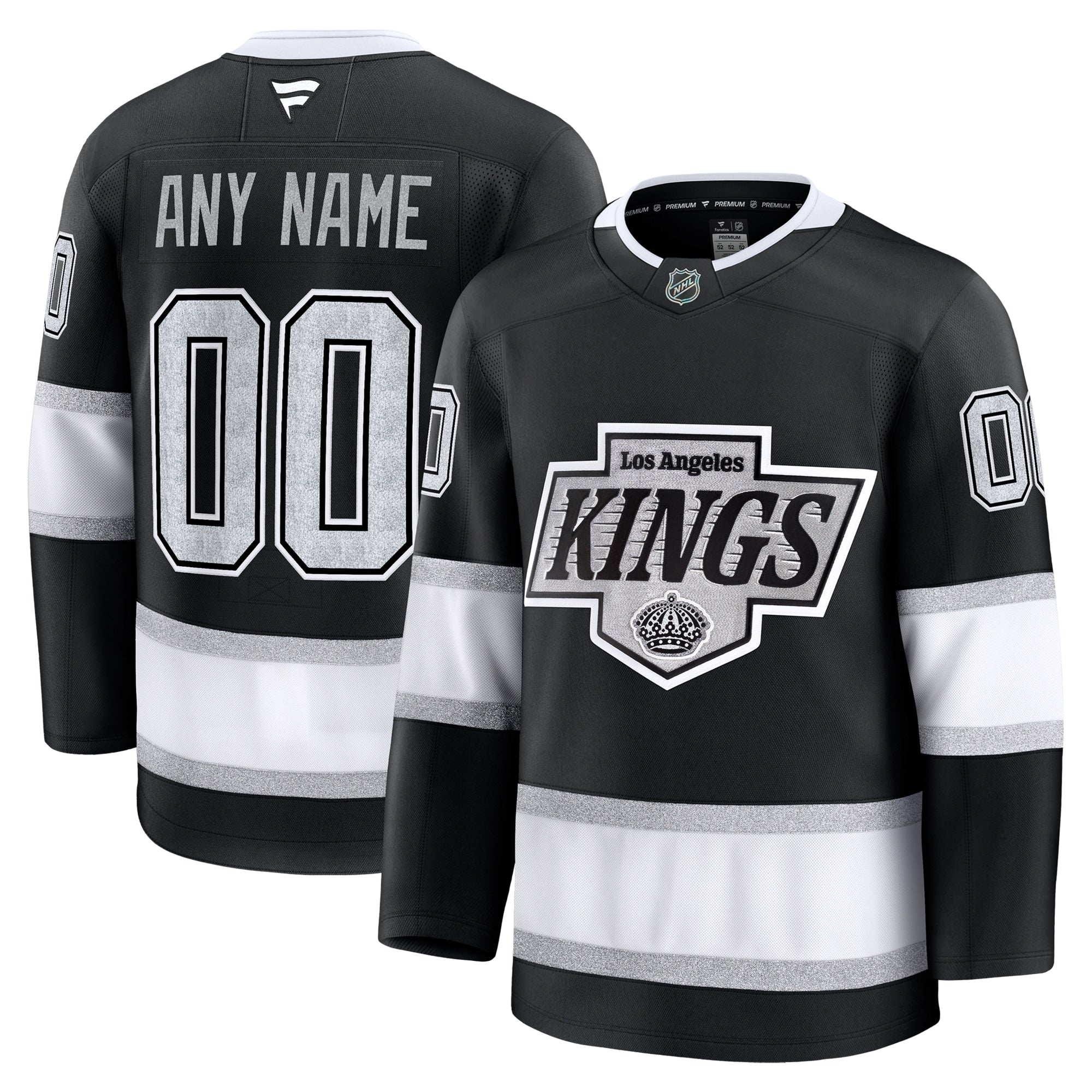 Los Angeles Kings  Away Premium Custom Jersey - White/Black