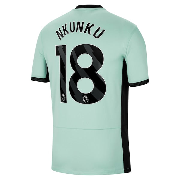 Christopher Nkunku Chelsea Nike 2023/24 Third Stadium Replica Player Jersey - Mint/Blue/Navy