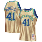 Dirk Nowitzki Dallas Mavericks 75th Anniversary 1998/99 Hardwood Classics Swingman Jersey - Gold