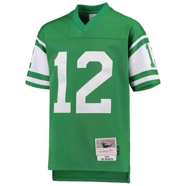 Joe Namath New York Jets Youth 1968 Legacy Retired Player Jersey - Green