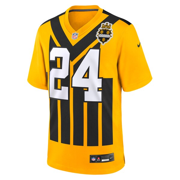 Joey Porter Jr. Pittsburgh Steelers Nike Alternate 1933 Throwback Game Jersey - Gold/Black
