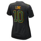 Jordan Love Green Bay Packers Nike Women's Fashion Game Jersey - Black