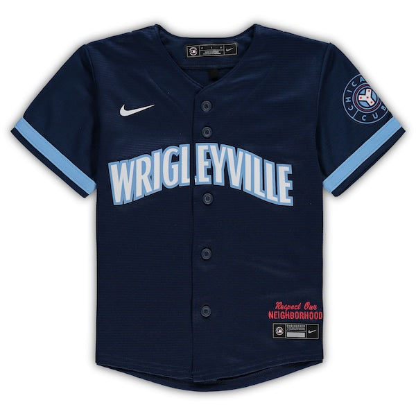Chicago Cubs Nike Toddler MLB City Connect Replica Team Jersey - Navy