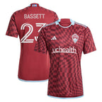 Cole Bassett Colorado Rapids adidas 2024 One Flag Kit Replica Player Jersey - Burgundy