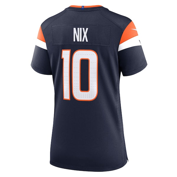 Bo Nix Denver Broncos Nike Women's Alternate Game Jersey -  Navy/White