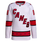 Carolina Hurricanes adidas  Away  Primegreen Authentic Custom Jersey - White