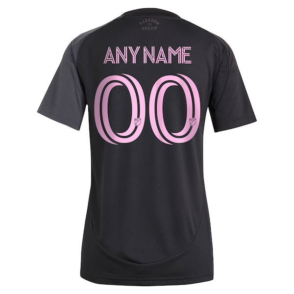 Inter Miami CF adidas Women's 2025 The Fortitude Kit Replica Custom Jersey - Black