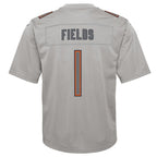Justin Fields Chicago Bears Nike Youth Atmosphere Game Jersey - Gray