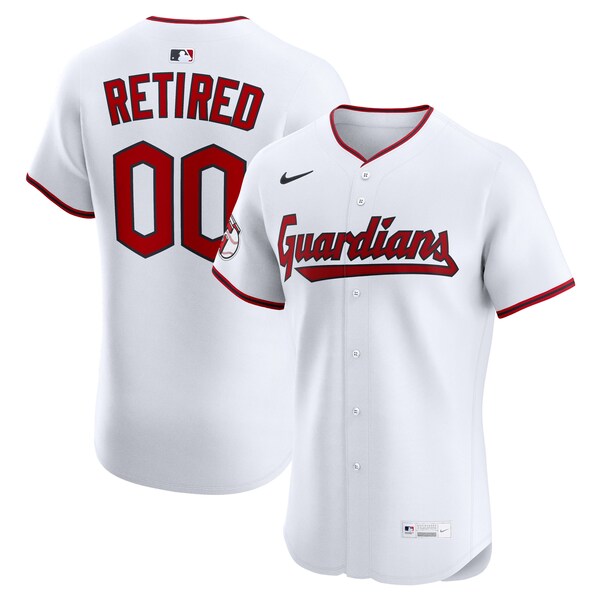 Cleveland Guardians Nike  Home Elite Pick-A-Player Retired Roster Jersey - White