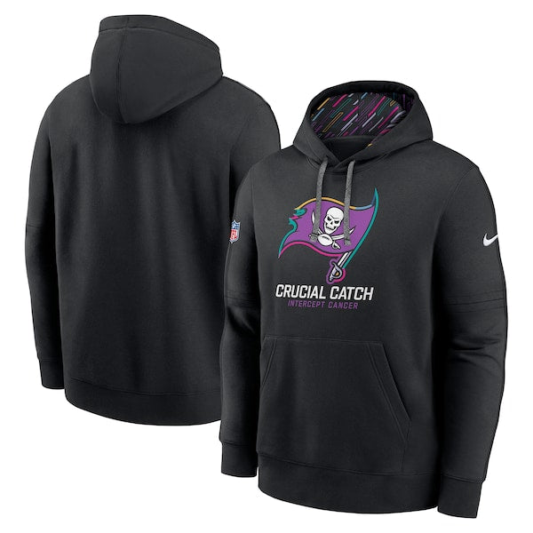 Tampa Bay Buccaneers Nike 2024 NFL Crucial Catch Club Pullover Hoodie - Black