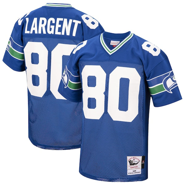 Steve Largent Seattle Seahawks 1985 Authentic Throwback Retired Player Jersey - Royal