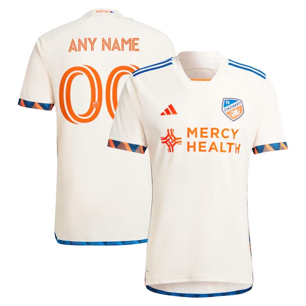 FC Cincinnati adidas 2024 The Canvas Kit Replica Custom Jersey - White