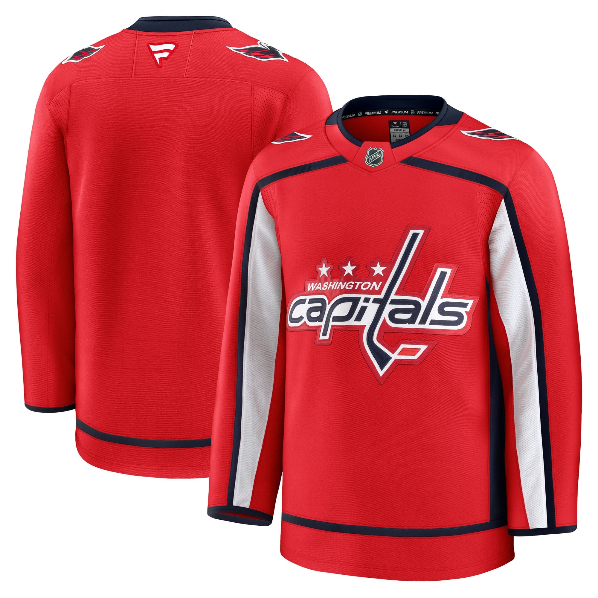 Washington Capitals  Alternate 50th Anniversary Premium Jersey - Black/Red/White