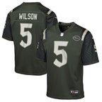 Garrett Wilson New York Jets Nike Youth 2025 Rivalries Collection Game Jersey - Gotham Green