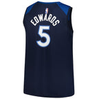 Anthony Edwards Minnesota Timberwolves  Big & Tall Fast Break Jersey - Icon Edition - Navy