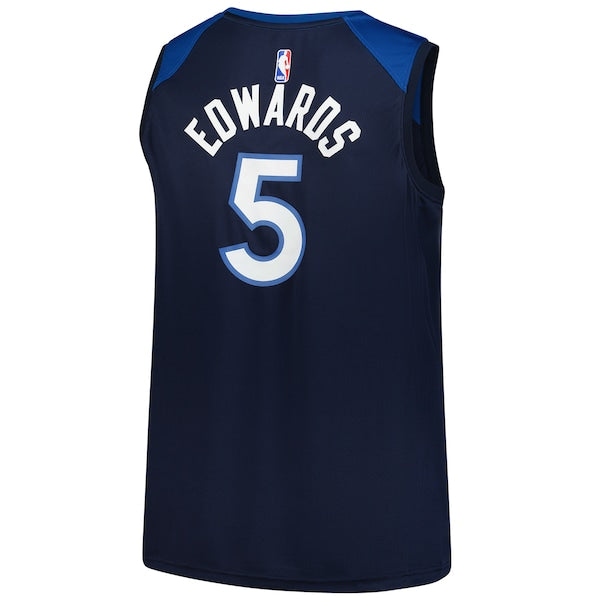 Anthony Edwards Minnesota Timberwolves  Big & Tall Fast Break Jersey - Icon Edition - Navy