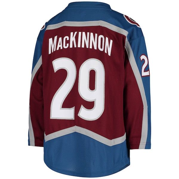 Nathan MacKinnon Colorado Avalanche Youth Home Replica Player Jersey - Burgundy