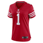 Number 1 Bride San Francisco 49ers Nike Women's Game Jersey - Scarlet