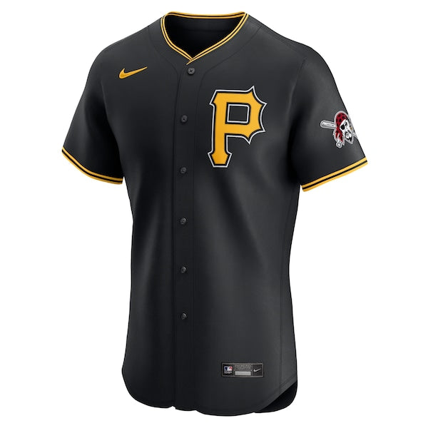 Pittsburgh Pirates Nike Alternate Vapor Premier Elite Patch Jersey - Black