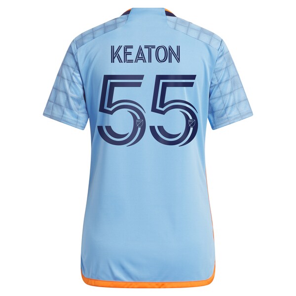 Keaton Parks New York City FC adidas Women's 2024 The Interboro Kit Replica Jersey - Light Blue