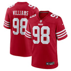 Mykel Williams San Francisco 49ers Nike 2025 NFL Draft First Round Pick No. 11 Game Jersey - Scarlet