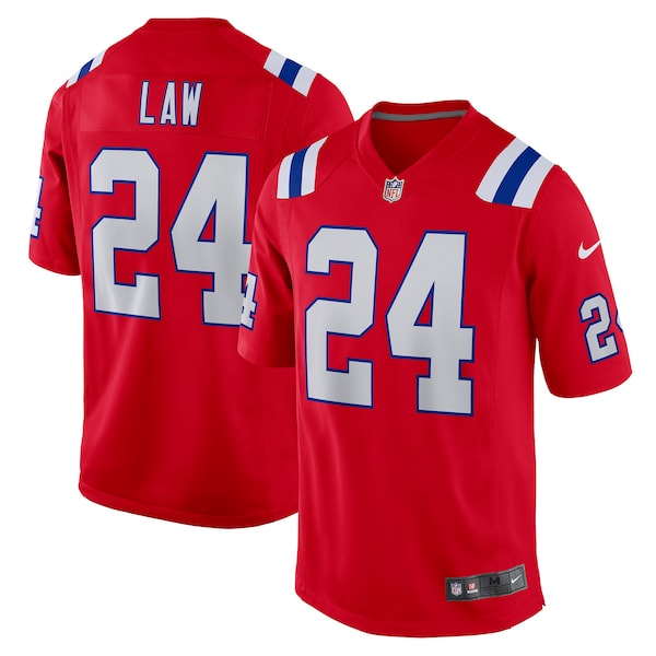 Ty Law New England Patriots Nike Retired Player Alternate Game Jersey - Red/Navy