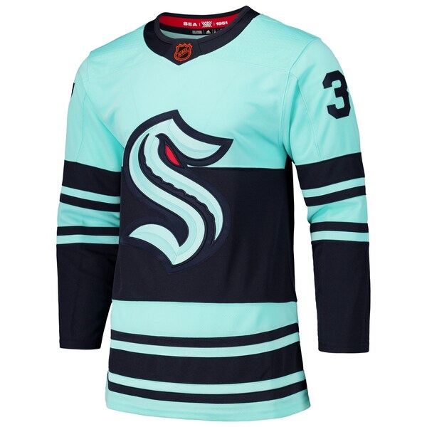 Yanni Gourde Seattle Kraken adidas Reverse Retro 2.0 Authentic Player Jersey - Light Blue